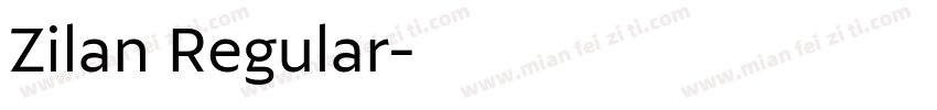 Zilan Regular字体转换